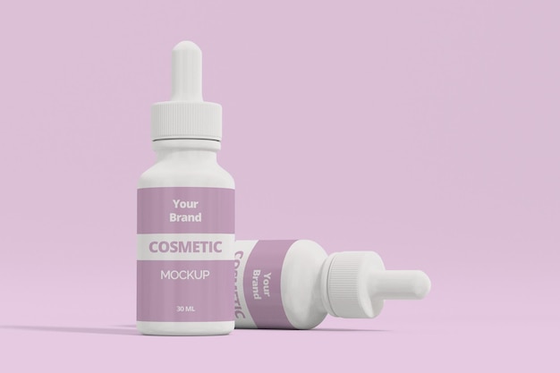 Makieta Serum Kosmetycznego 3d