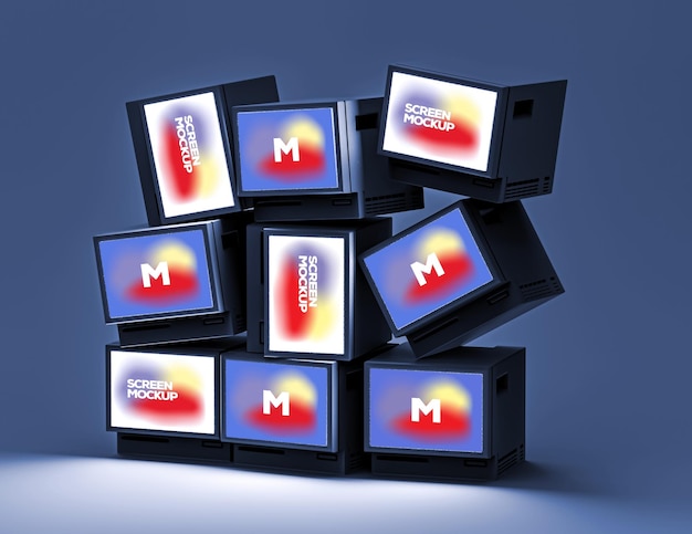 Makieta starego logo telewizora