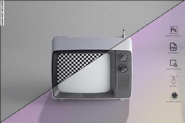 Makieta starego telewizora Vitage