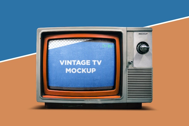Makieta telewizora w stylu vintage
