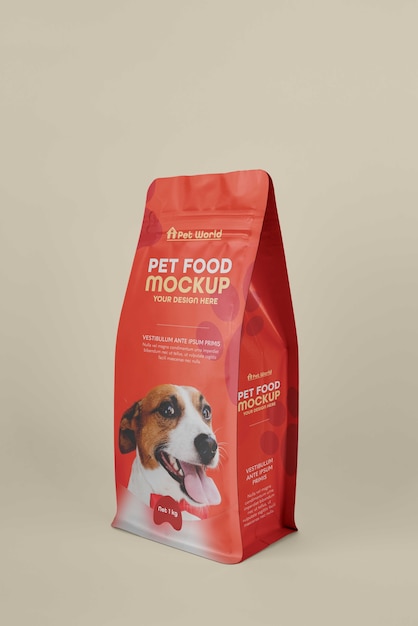 Makieta torby na karmę dla psów