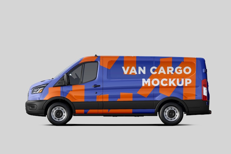 PSD makieta van cargo