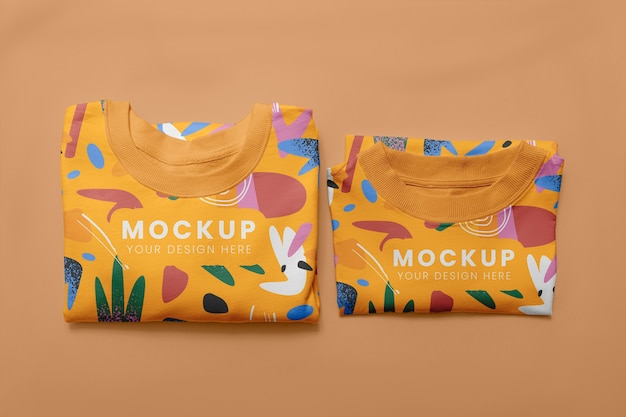 Makieta z kolorowym nadrukiem bluzy