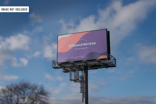 PSD makieta znaku billboardu