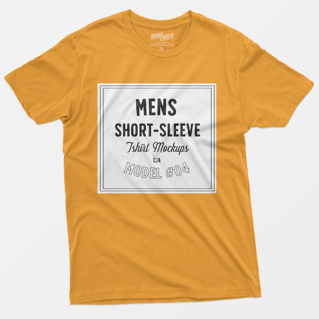 Makiety t-shirtów męskich z krótkim rękawem 04