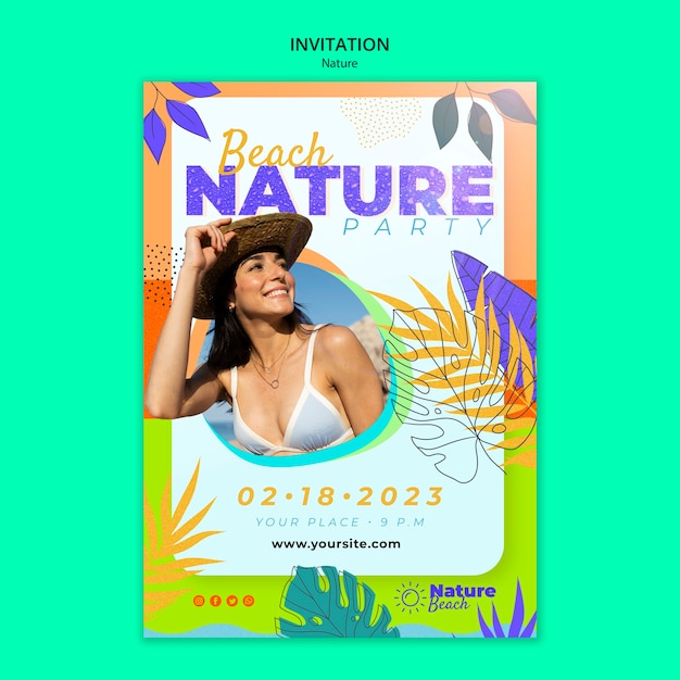 Mal for natur i flatt design