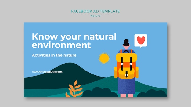 Mal for natur i flatt design