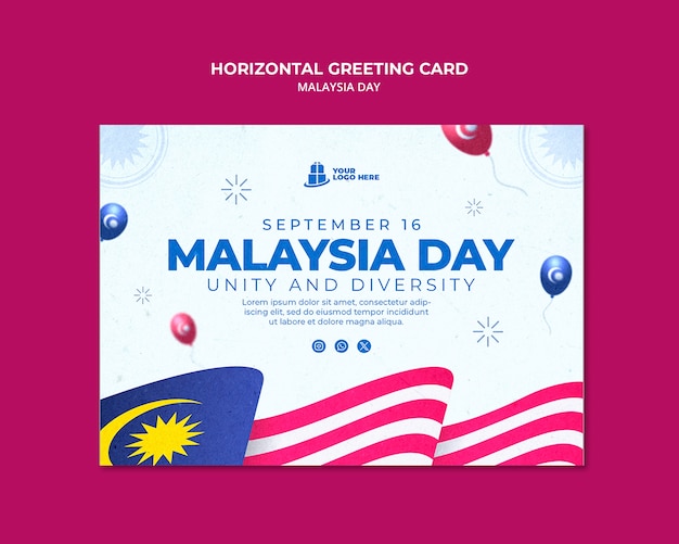 malaysia day template design