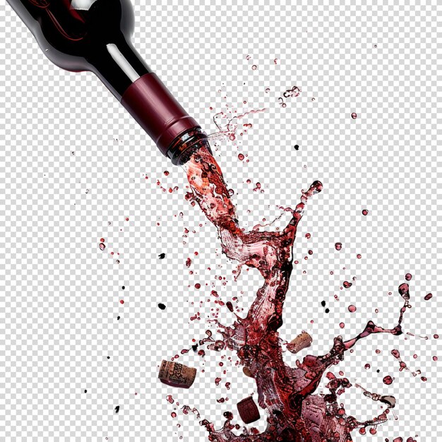 PSD malbec world day and wine isolated on transparent background