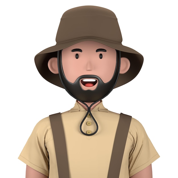 Male character man avatar 3d