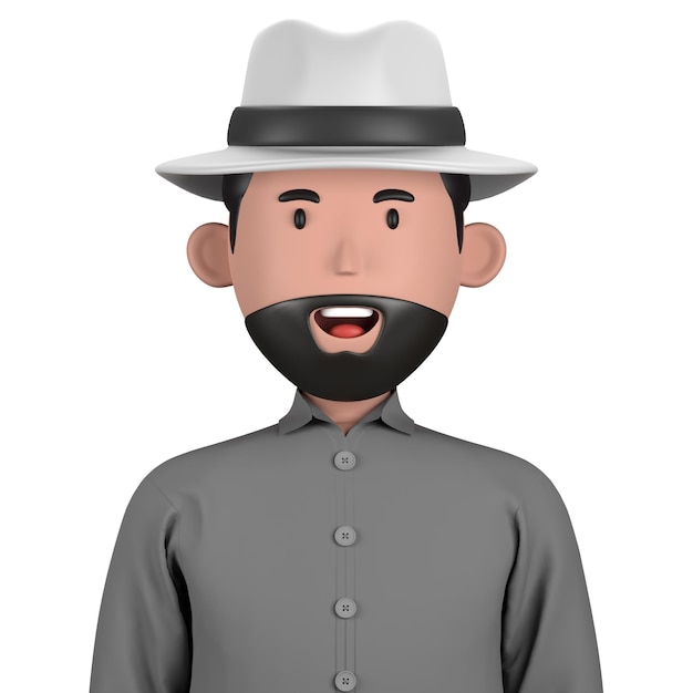 Personaggio maschile uomo avatar 3d