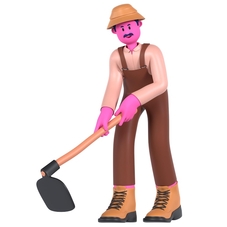 PSD male hoe farming agriculture activity
