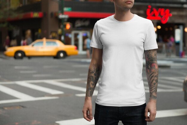 Male tshirt mockup