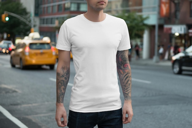 Male tshirt mockup