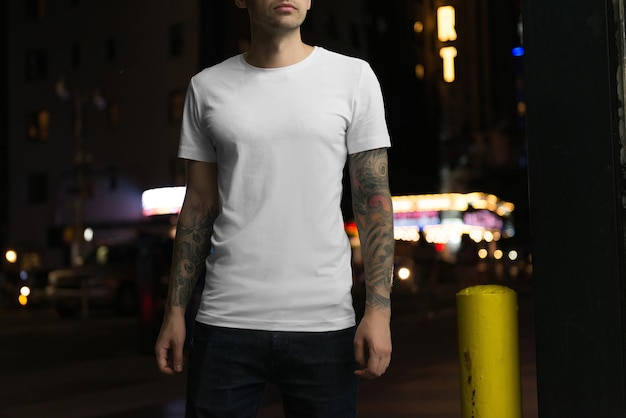 Male tshirt mockup