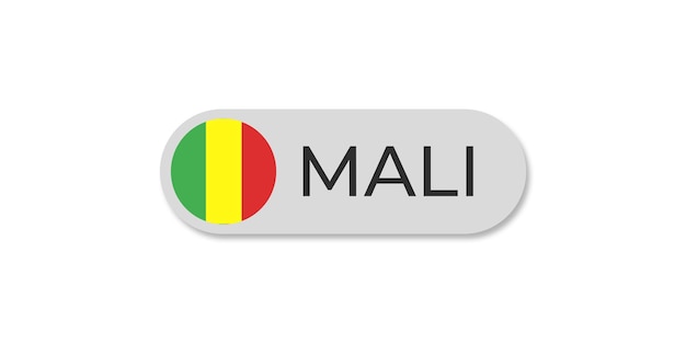 PSD mali flag with text transparent background file format psd mali text lettering template