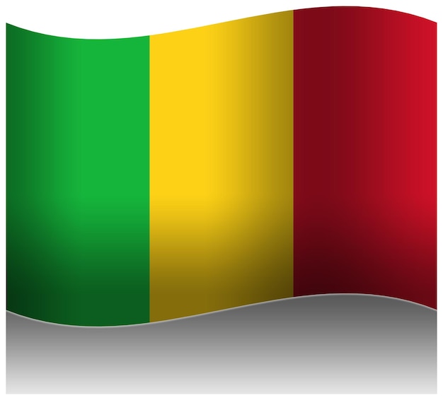 PSD mali golfvlag 3d