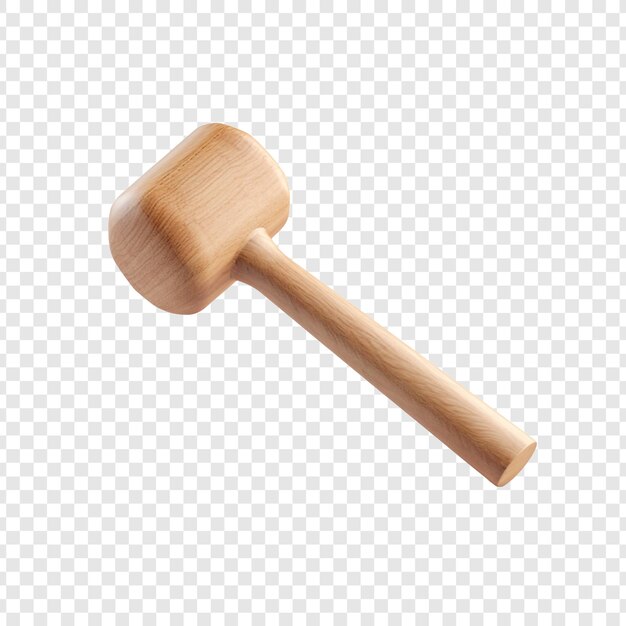 PSD mallet isolated on transparent background