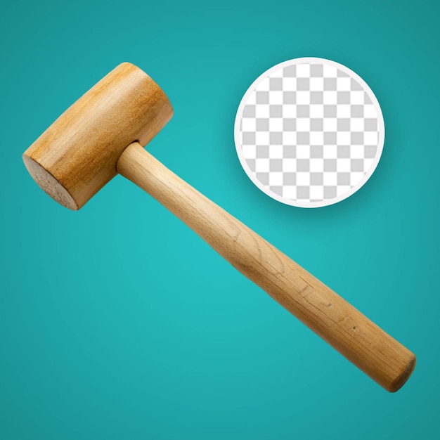 PSD mallet isolated on transparent background