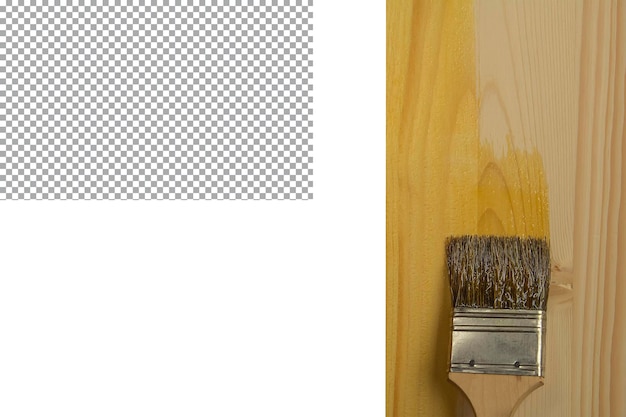 PSD malowanie powierzchni drewnianej schnącym lakierem olejnym miejsce na kopiowanie tekstu