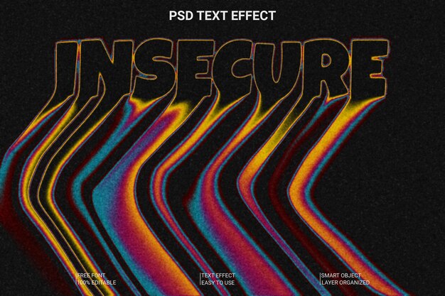 PSD malted editable 3d text effect