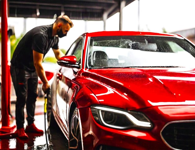 PSD man checking out new car