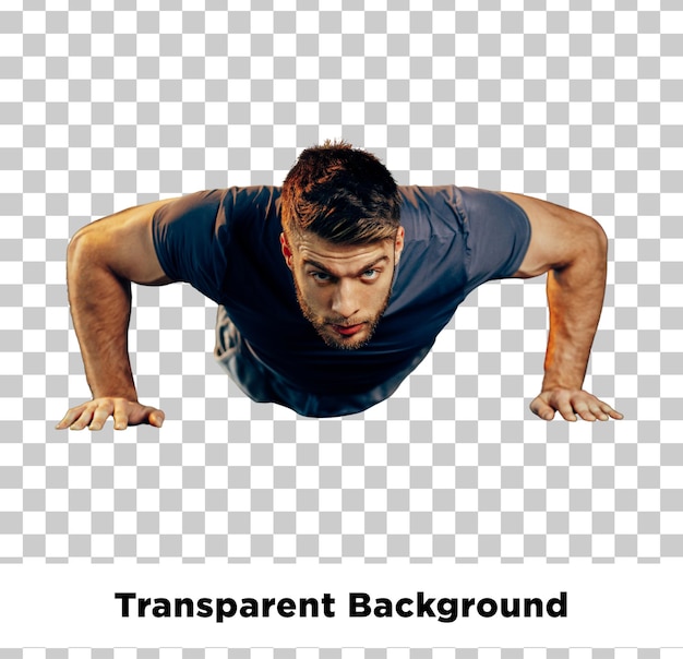 Man Doing Push Ups