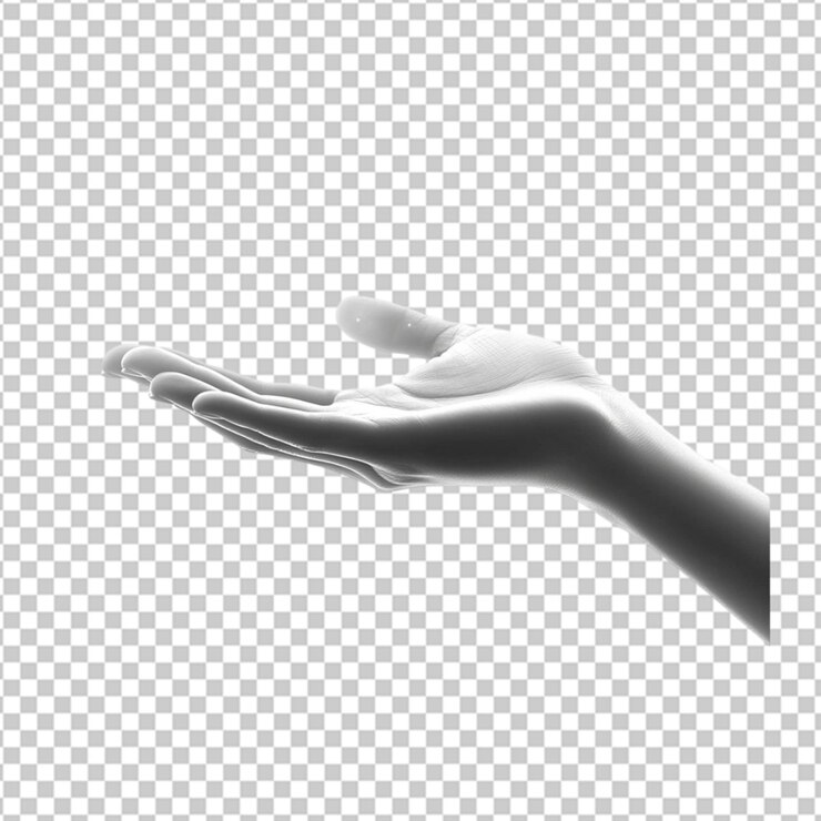 PSD man hand isolated