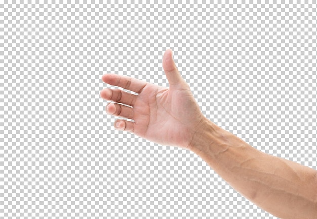 Man hand isolated