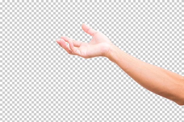 PSD man hand isolated