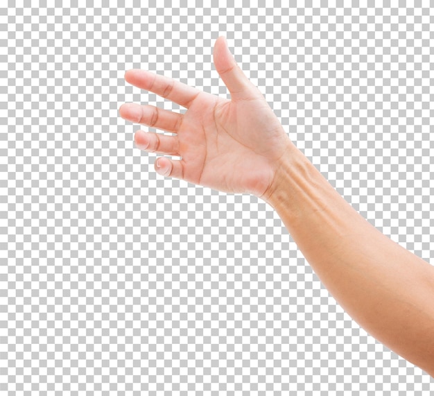 PSD man hand isolated