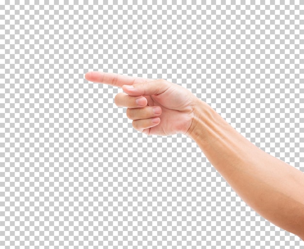 PSD man hand isolated