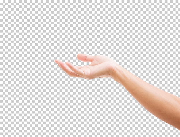 PSD man hand isolated