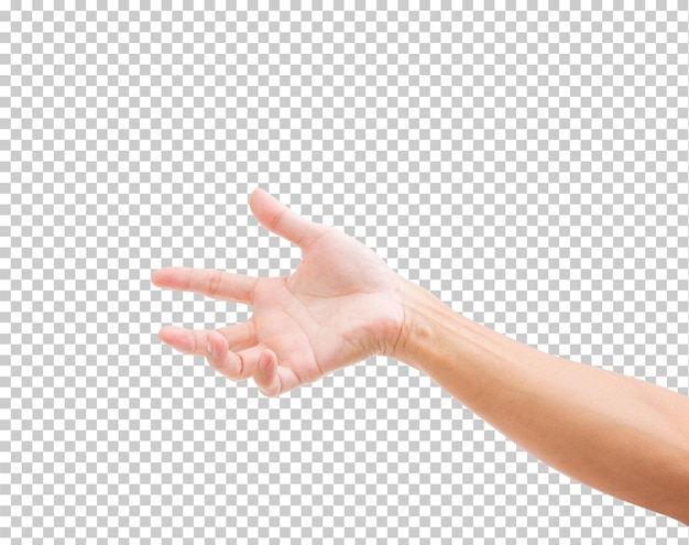 Man hand isolated