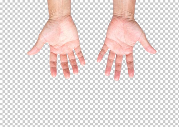 PSD man hand isolated