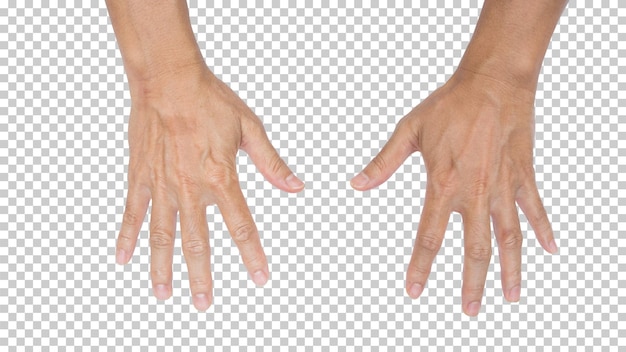 PSD man hand isolated