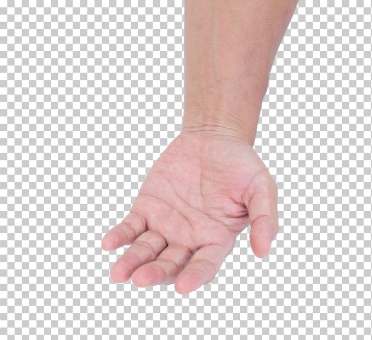 PSD 孤立した男の手