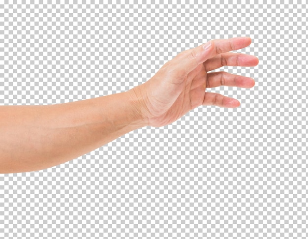 Man hand isolated