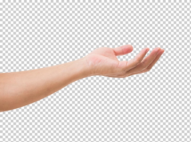 PSD man hand isolated