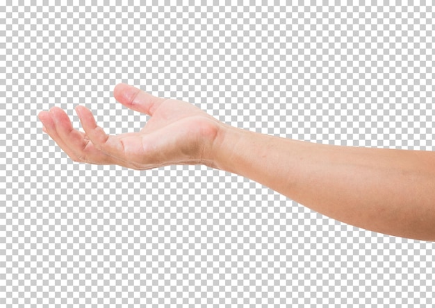 PSD man hand isolated