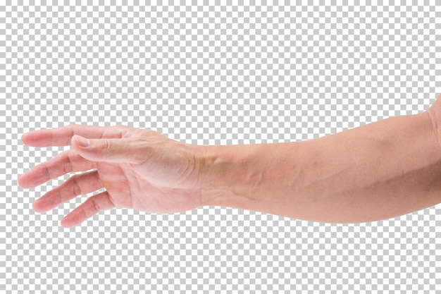 Man hand isolated