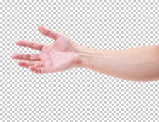 PSD man hand isolated