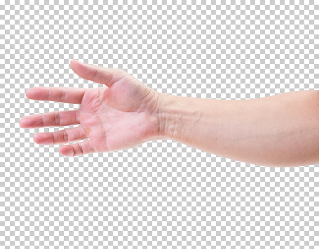 PSD man hand isolated