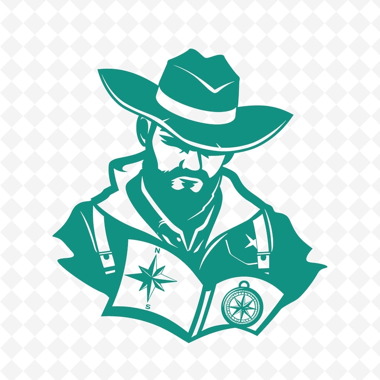 PSD a man in a hat reading a book