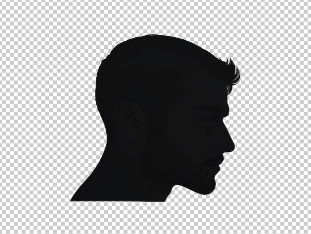 PSD silhouette della testa dell'uomo