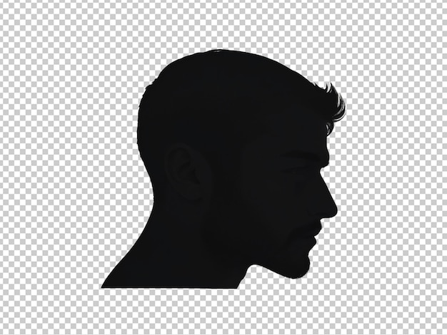 Man head silhouette