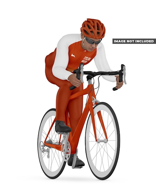 a man in an orange and white outfit with the words make a make a in white letters