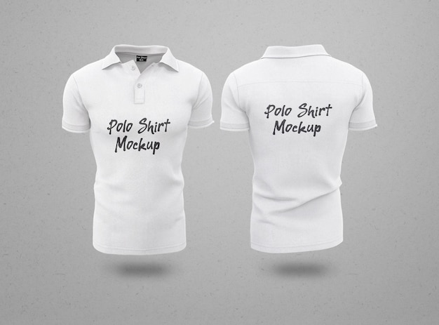 man polo shirt isolated