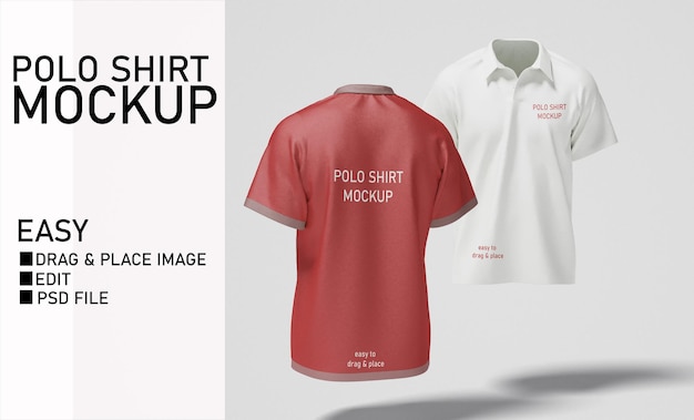 man polo shirt mockup