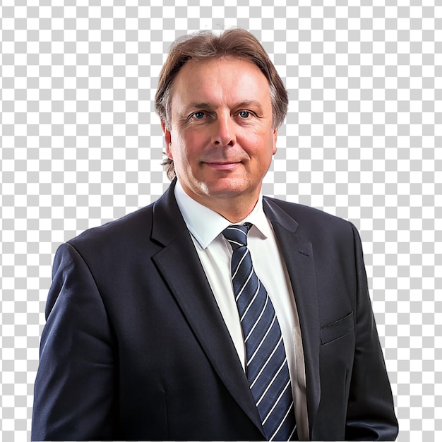 PSD a man principal isolated on transparent background